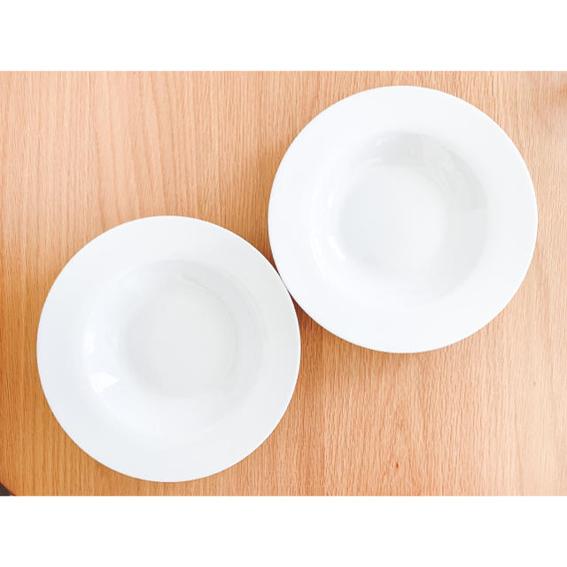 皿　プレート　パスタ皿　大皿　カレー皿　ペアセット インテリア/住まい/日用品のキッチン/食器(食器)の商品写真