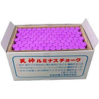 ◆蛍光チョーク　ピンクLCH-1　ルミナスチョーク 95本入り(店舗用品)