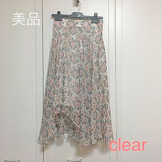 クリア(clear)の【新品タグ付き】clearひざ丈スカート(ひざ丈スカート)