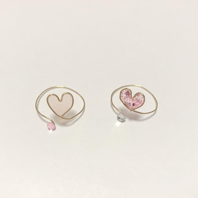 ハンドメイド♡ワイヤーリング ハンドメイドのアクセサリー(リング)の商品写真