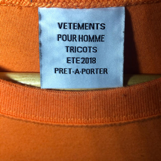 VETEMENTS STAFF T-SHIRTS ORANGE 2