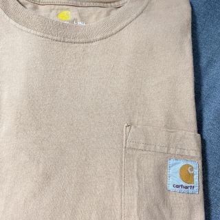 カーハート(carhartt)のCarhartt 人気色　ベージュ　カーハートTシャツ　used(Tシャツ/カットソー(半袖/袖なし))