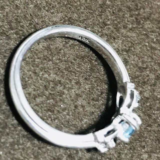 麗ちゃん様＊ブルートパーズ　ダイヤモンド　リング　925 9号 レディースのアクセサリー(リング(指輪))の商品写真