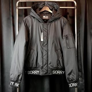 エイソス(asos)の新品 asos エイソス 袖 プリント フード ジャケット SORRY NOT(ナイロンジャケット)