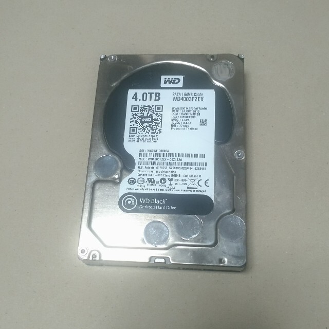 定番WD4003FZEX 4TB システムディスク HDD Windows10 OS