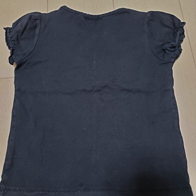 anyFAM(エニィファム)の半袖 Tシャツ　カットソー　黒 キッズ/ベビー/マタニティのキッズ服女の子用(90cm~)(Tシャツ/カットソー)の商品写真