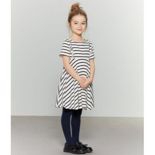 プチバトー(PETIT BATEAU)のまな☆様専用♡5ans プチバトー マリニエール半袖フレアワンピース(ワンピース)