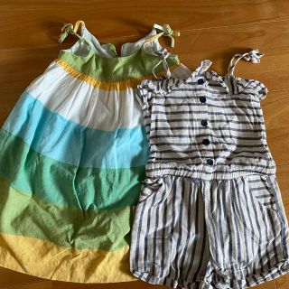 ベビーギャップ(babyGAP)のワンピース　つなぎ　女の子　夏服　まとめ売り　90 95(ワンピース)