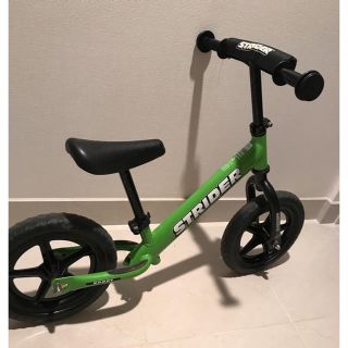 ストライダ(STRIDA)の売り切り値🌈🙏ストライダーグリーン❤️清潔カバー付き🤗お得セット‼︎(自転車)