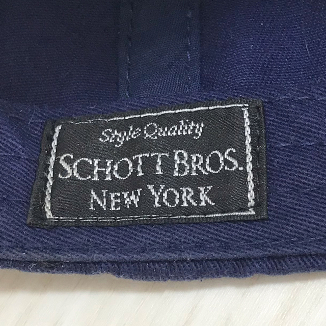 schott(ショット)のSchott -キャップ - ネイビー （限定品） メンズの帽子(キャップ)の商品写真