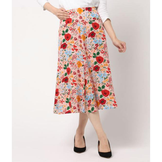 Demi-Luxe BEAMS(デミルクスビームス)のDemi-luxe Beams 花柄スカート レディースのスカート(ひざ丈スカート)の商品写真
