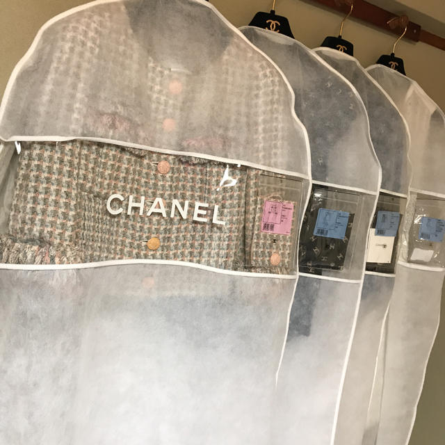 CHANEL(シャネル)のCHANEL❤︎シャネル  ガーメント1枚  白💕 レディースのバッグ(ショップ袋)の商品写真