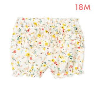 プチバトー(PETIT BATEAU)の新品未使用  プチバトー  フラワープリント  ブルマ  18m(パンツ)