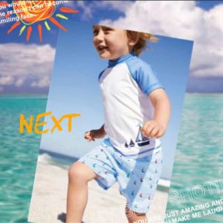 ネクスト(NEXT)の☀︎next  4-5才ヨットラッシュガード2pc105cm(水着)