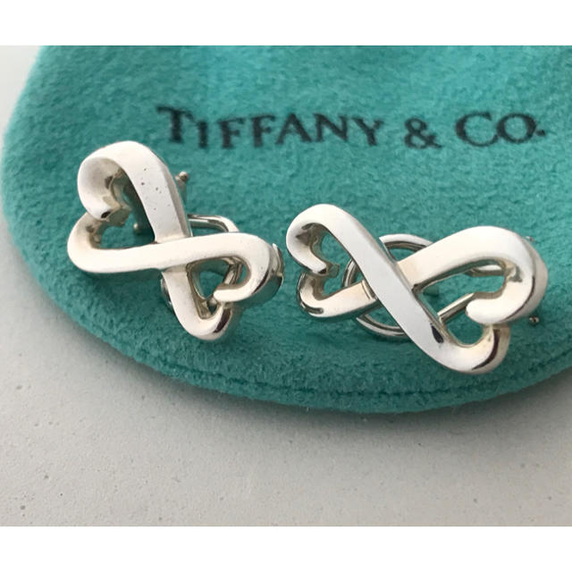 Tiffany ダブルラビングハートピアス