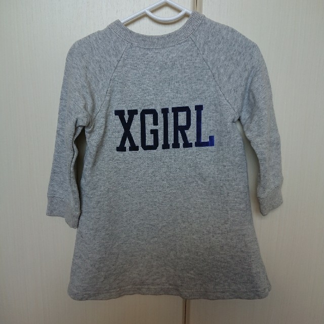 X-girl(エックスガール)の子供服 ワンピース X-girl エックスガール キッズ/ベビー/マタニティのキッズ服女の子用(90cm~)(ワンピース)の商品写真