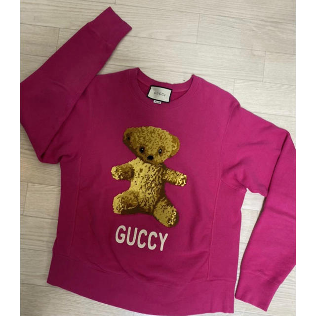 値打ち品 GUCCI 数量限定 teddybear SweatShirs GUCCY メンズ | bca.edu.gr