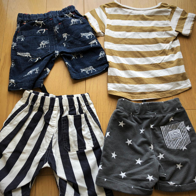 GLOBAL WORK(グローバルワーク)のGLOBAL WORK4点セットSサイズ キッズ/ベビー/マタニティのキッズ服男の子用(90cm~)(パンツ/スパッツ)の商品写真