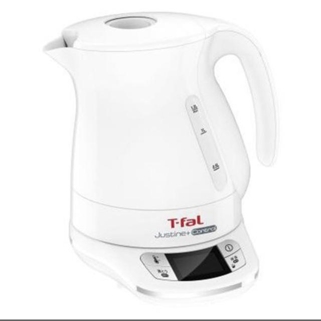 T-fal(ティファール)のティファール 電気ケトル ジャスティンプラスコントロール ホワイト 1.2L スマホ/家電/カメラの生活家電(電気ケトル)の商品写真