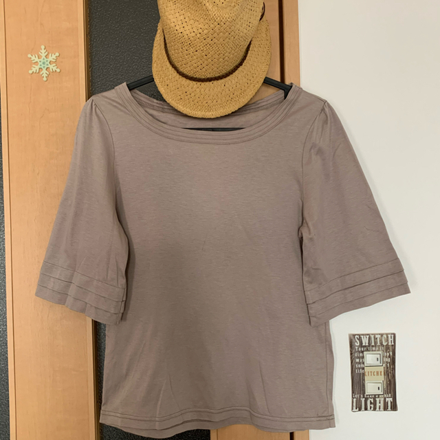 5分袖　カットソー　Tシャツ レディースのトップス(カットソー(半袖/袖なし))の商品写真