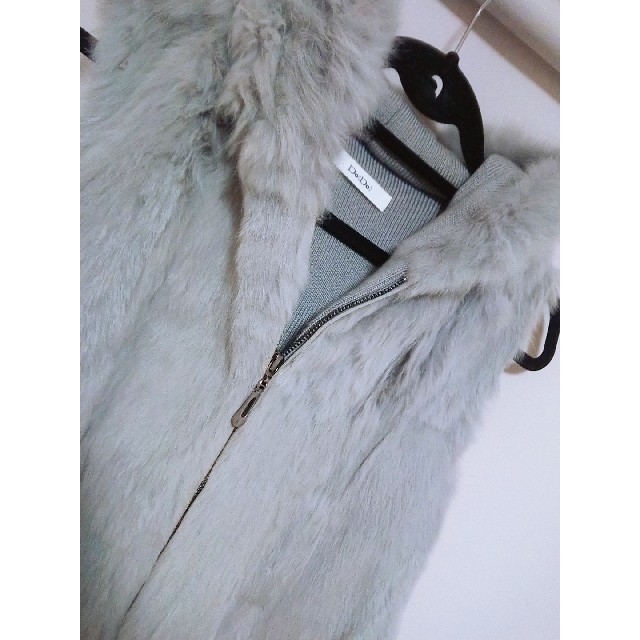 DouDou(ドゥドゥ)のdoudou ファーベスト リアルラビットファーベスト レディースのジャケット/アウター(毛皮/ファーコート)の商品写真