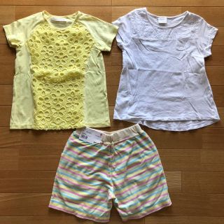 ザラキッズ(ZARA KIDS)のまとめ売り　可愛いzara girls ★ UNIQLOは新品！ 3点セット(Tシャツ/カットソー)