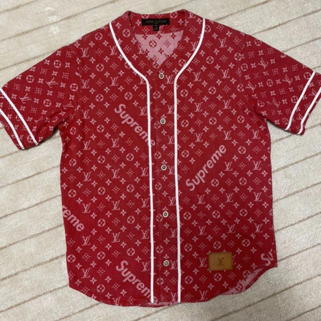 Supreme(シュプリーム)のSupreme×LOUISVUITTON 日本80着限定 ベースボールシャツ メンズのトップス(シャツ)の商品写真