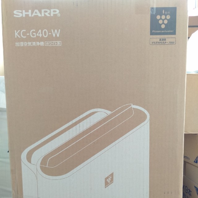 SHARP KC-G40-W　加湿空気清浄機　ホワイト系　高濃度　プラズマクラス