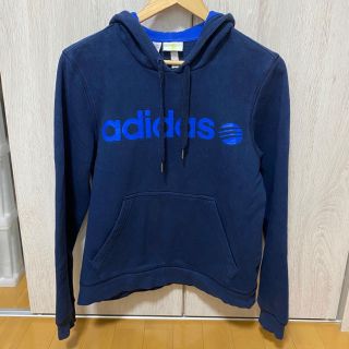 アディダス(adidas)のadidas パーカー レディース ネイビー(パーカー)