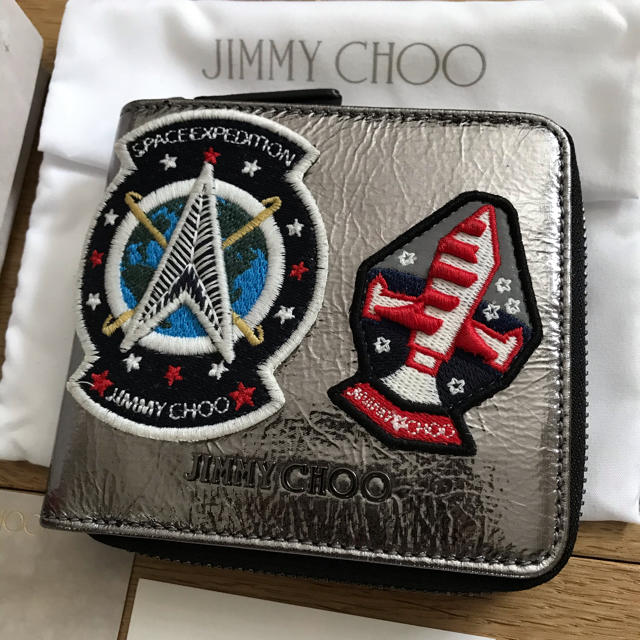 JIMMY CHOO(ジミーチュウ)のジミーチュウ メタリック二つ折り財布 SCOTT メンズのファッション小物(長財布)の商品写真