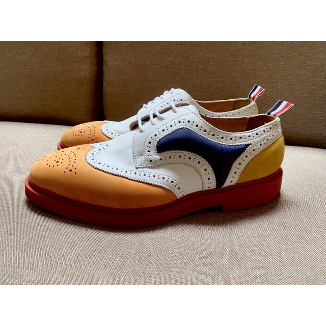 トムブラウン THOMBROWNE ウイングチップ トッリカーズ製 UK6.5 メンズ ドレス/ビジネス | senseartcatering.com