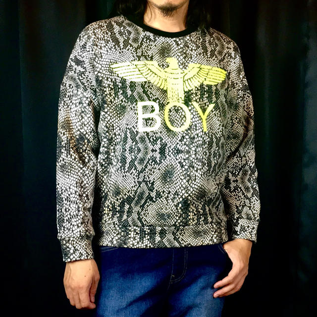 Boy London(ボーイロンドン)の新品 BOY LONDON ボーイ ロンドン スネーク 蛇柄 ロゴ スウェット メンズのトップス(スウェット)の商品写真