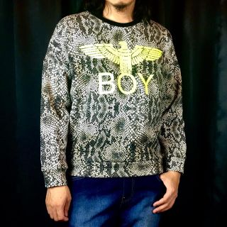 ボーイロンドン(Boy London)の新品 BOY LONDON ボーイ ロンドン スネーク 蛇柄 ロゴ スウェット(スウェット)