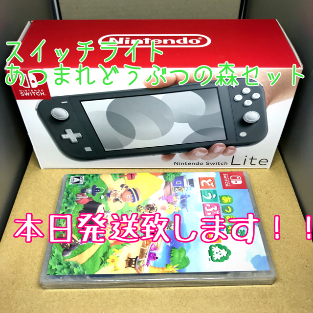 Nintendo Switch Liteグレー+あつ森セット