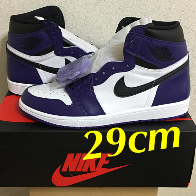 29cm NIKE AJ1 COURT PURPLE コートパープル 新品