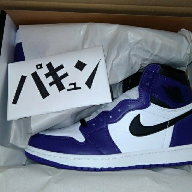 スニーカーNIKE AIR JORDAN1 COURT PURPLE