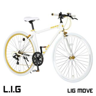 オオトモ(OTOMO)のLIG MOVE ホワイト　クロスバイク(自転車本体)