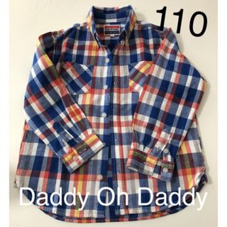 ダディオーダディー(daddy oh daddy)のDaddy Oh Daddy チェックシャツ　110サイズ(ブラウス)