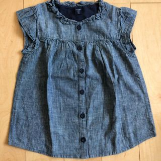 ベビーギャップ(babyGAP)の【Risarin様専用】baby Gap デニムブラウス 110㎝(ブラウス)