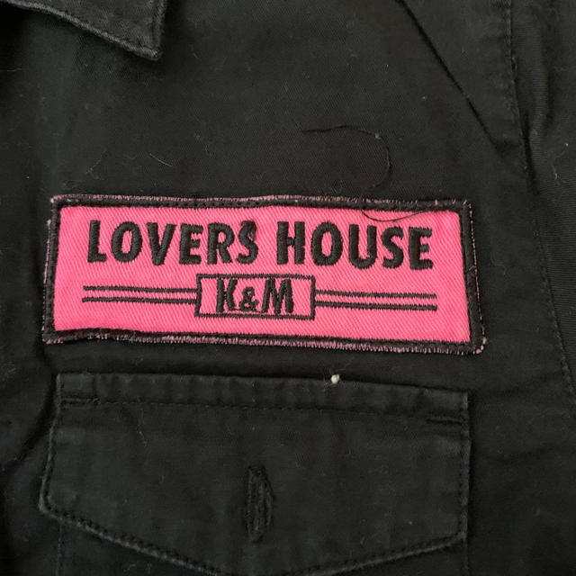 LOVERS  HOUSE シャツ　黒、ピンク キッズ/ベビー/マタニティのキッズ服女の子用(90cm~)(ブラウス)の商品写真