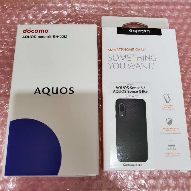 新品未使用 ドコモ AQUOS sense3 simフリー deep pink