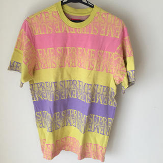 シュプリーム(Supreme)のSupreme Text Stripe Jacquard(Tシャツ/カットソー(半袖/袖なし))