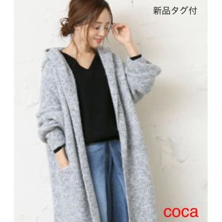 新品タグ付★『coca』Vネックニットトップス(ニット/セーター)