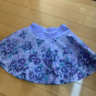 アナスイミニ(ANNA SUI mini)のアナスイミニ　ラベンダー　フレア　スカート　140(スカート)