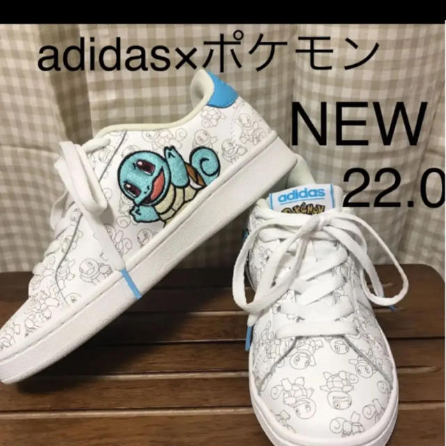 adidas(アディダス)の新品◎アディダス×ポケモン　コラボ　スニーカー キッズ/ベビー/マタニティのキッズ靴/シューズ(15cm~)(スニーカー)の商品写真