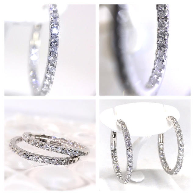 正規逆輸入品】 ブルシェ♡☆SALE☆フープピアス ダイヤ エタニティ 正規逆輸入品】 ブルシェ♡☆SALE☆フープピアス ダイヤ エタニティ