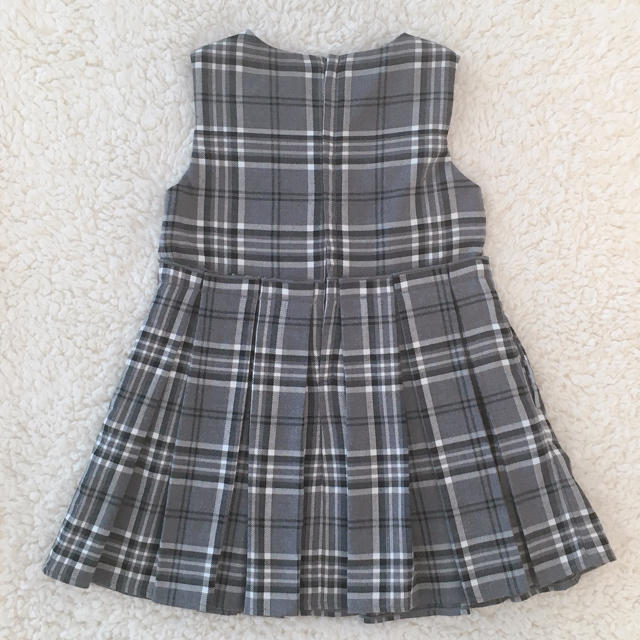 familiar(ファミリア)のお値下げ【美品】BeBe チェックワンピース♡ キッズ/ベビー/マタニティのキッズ服女の子用(90cm~)(ワンピース)の商品写真