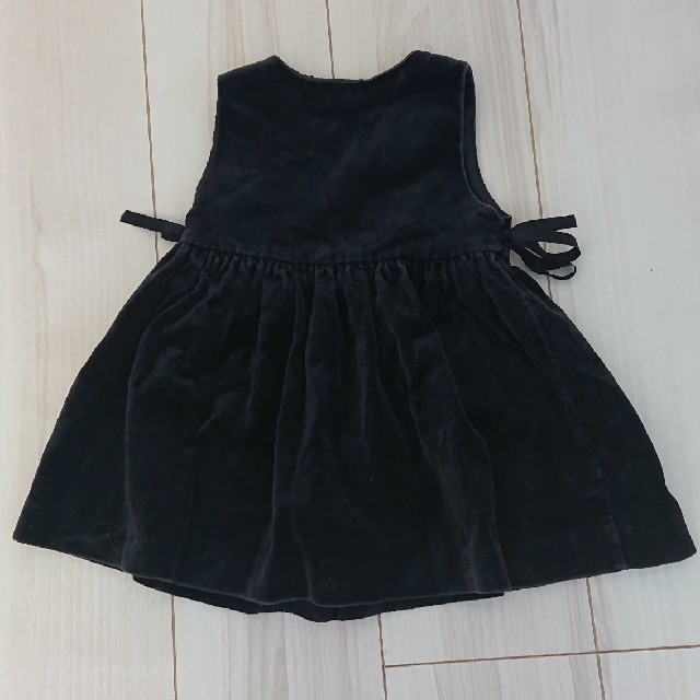 babyGAP(ベビーギャップ)のbabyGAP 女児ワンピース  ブラック 80 キッズ/ベビー/マタニティのベビー服(~85cm)(ワンピース)の商品写真