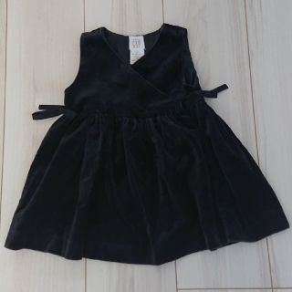 ベビーギャップ(babyGAP)のbabyGAP 女児ワンピース  ブラック 80(ワンピース)