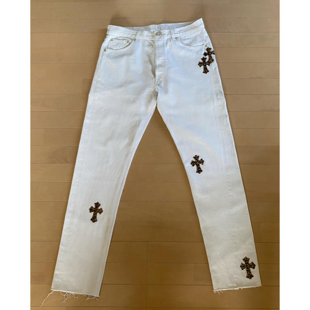 パンツ激レア　確実正規品　chromehearts denim pants